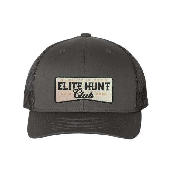 EHC Charcoal/Black Trucker Fancy Patch