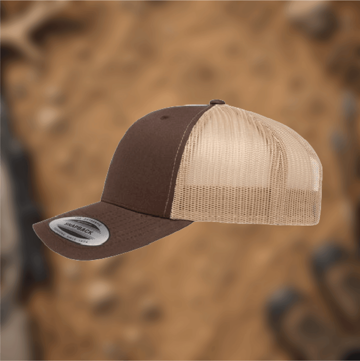 EHC Brown/Khaki Trucker Fancy Patch