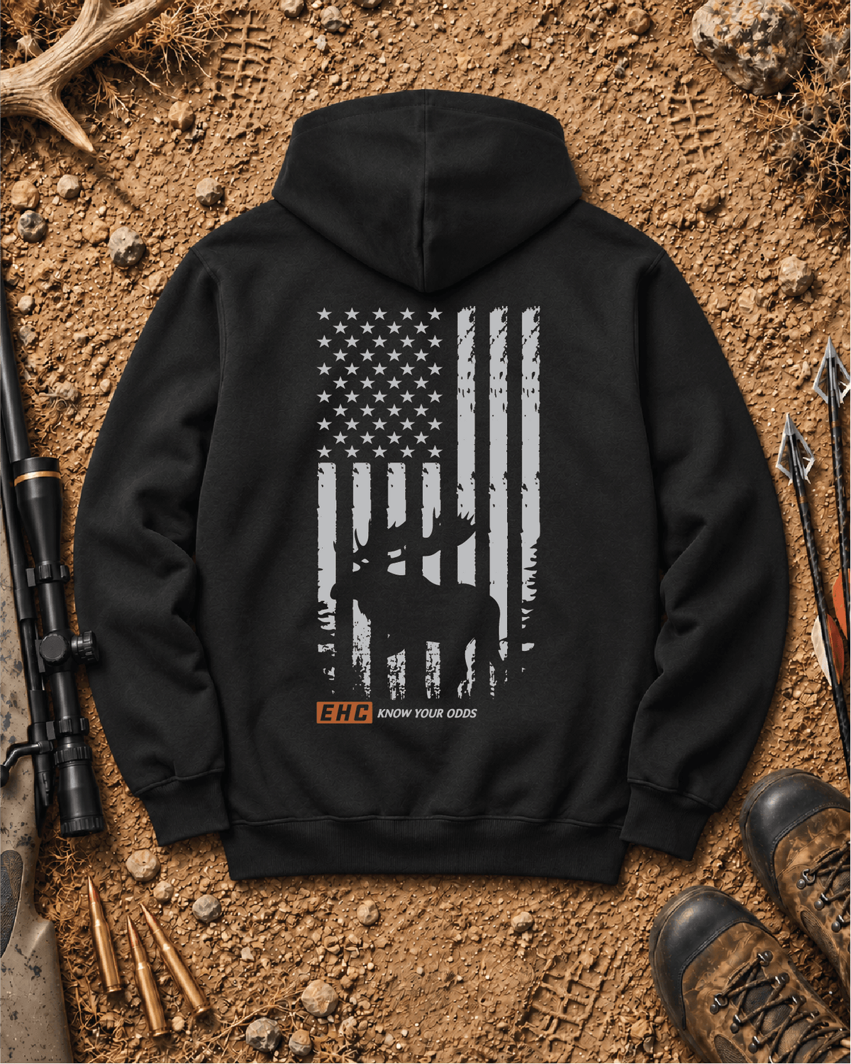 EHC Moose Flag Hoodie